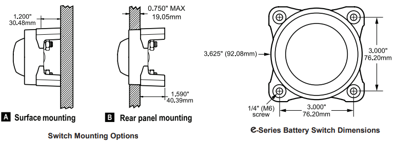Installationsschema Batterie-Hauptschalter Blue Sea System Installationsschema Batterie-Hauptschalter Blue Sea System