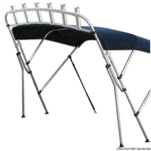 Angelrutenhalter am Sonnenverdeck Bimini